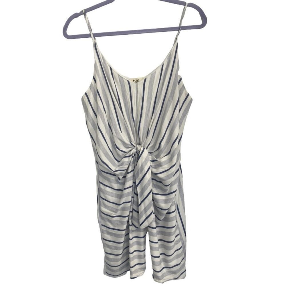 DollHouse | Front Tie Striped Cotton Mini Dress | Size: M | EUC